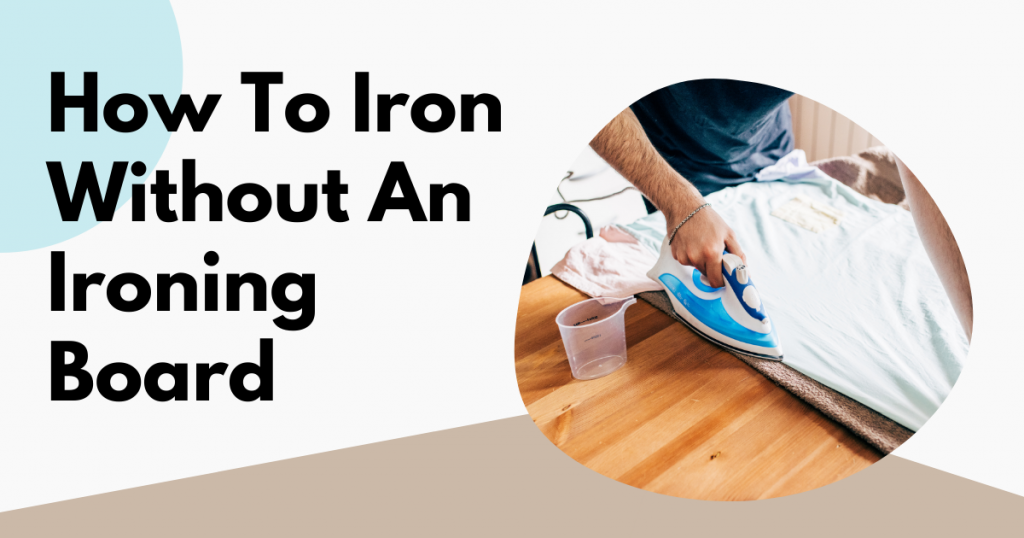 how to iron without an ironing board image