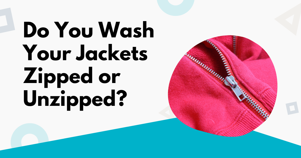 do you wash your jackets zipped or unzipped image