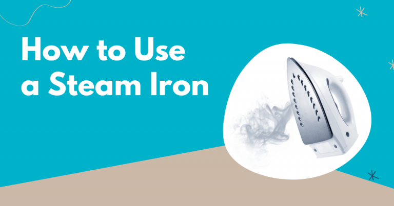 how to use a steam iron image