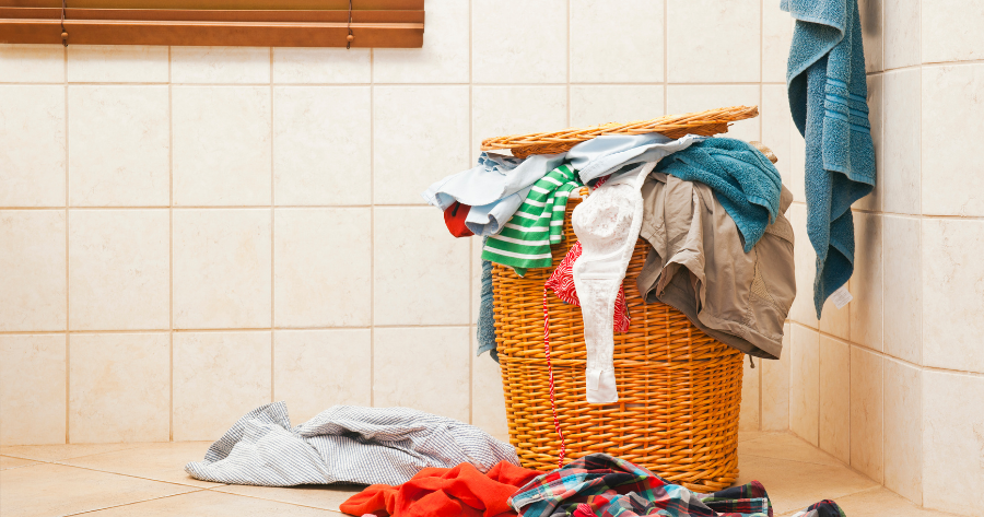 Bathroom Vanity With Dirty Clothes Hamper